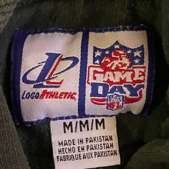 Logo Athletic Green Bay Packers Hoodie Mens Medium Embroidered Vintage 1990s - Picture 4 of 4